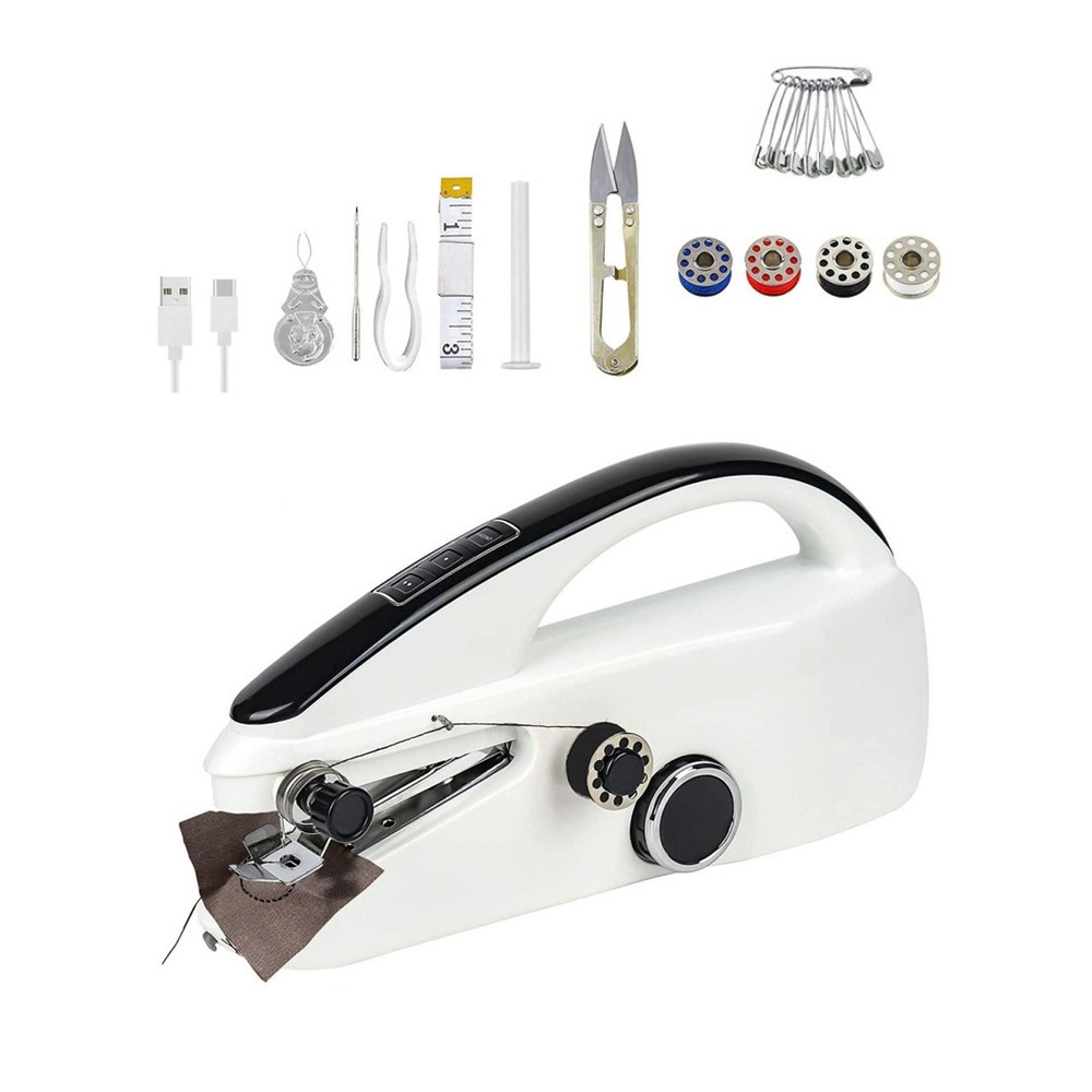 1 Set Handheld Sewing Machine W/Complete Accessory Kit Home Use DIY Tool