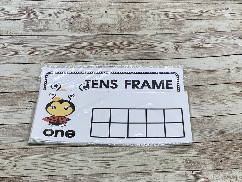 Lady Bug - Themed Learning Centers - Laminated - Tens Frames Number Word