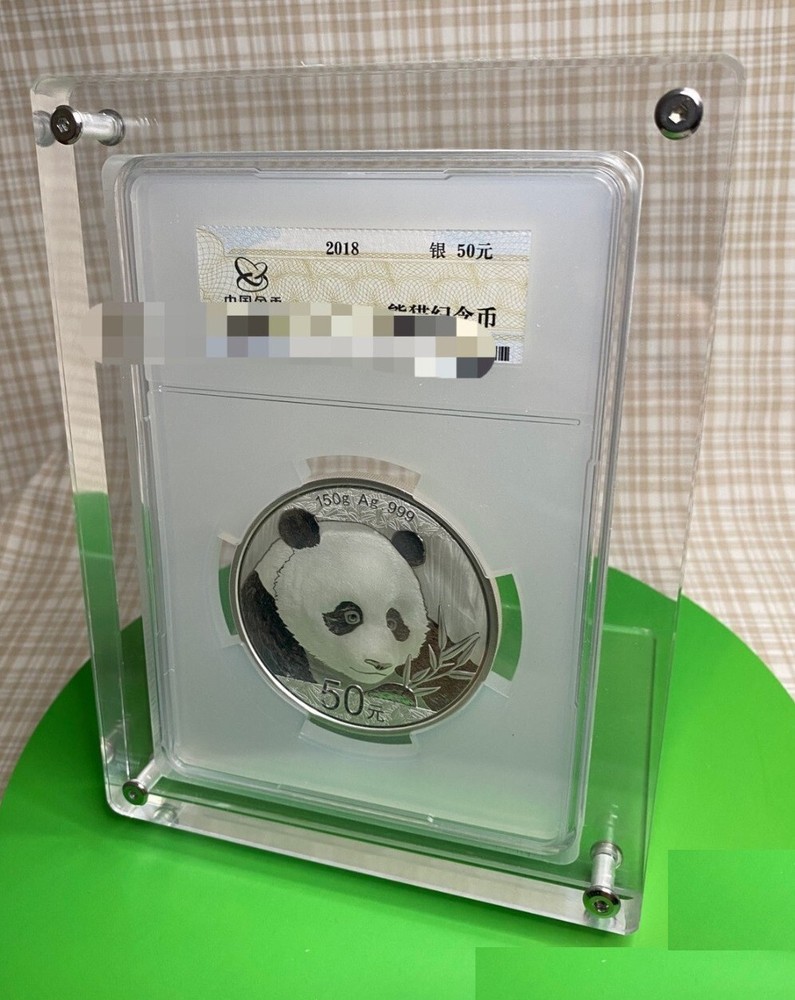 Crystal Acrylic Display Frame Show Case Box For PCGS Oversized Holder