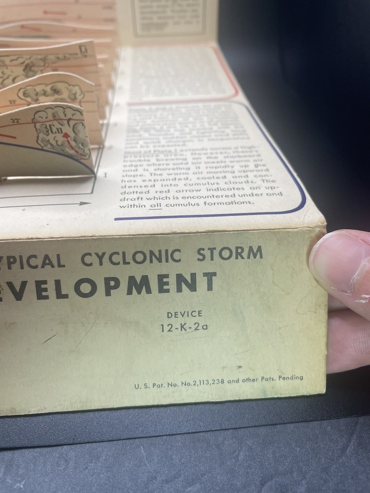 Rare Navy Pilot Training Prop, Device 12-k-2a Cyclone Storm