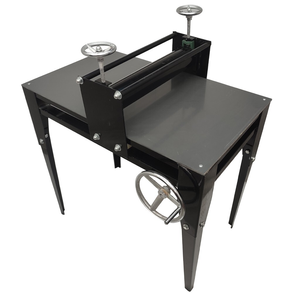 Single Axis Ceramic Clay Plate Machine Slab Roller Clay Press 33.8X20 Adjustable