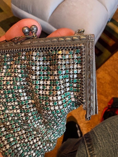 Vintage Mesh Art Deco Flapper Purse