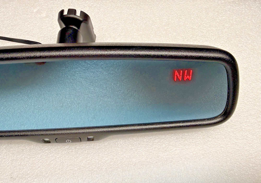 GENTEX 455 / Autodim Rearview Mirror with RED Hidden Compass