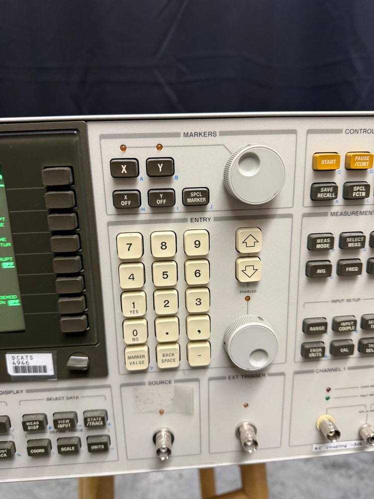HP 3562A Dynamic Signal Analyzer Powers On Loud Fan See Notes