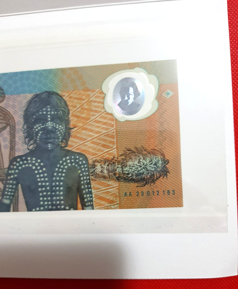 1988 $10 FRASER/JOHNSTON FIRST POLYMER NOTE FOLDER LAST PREFIX AA 23012163