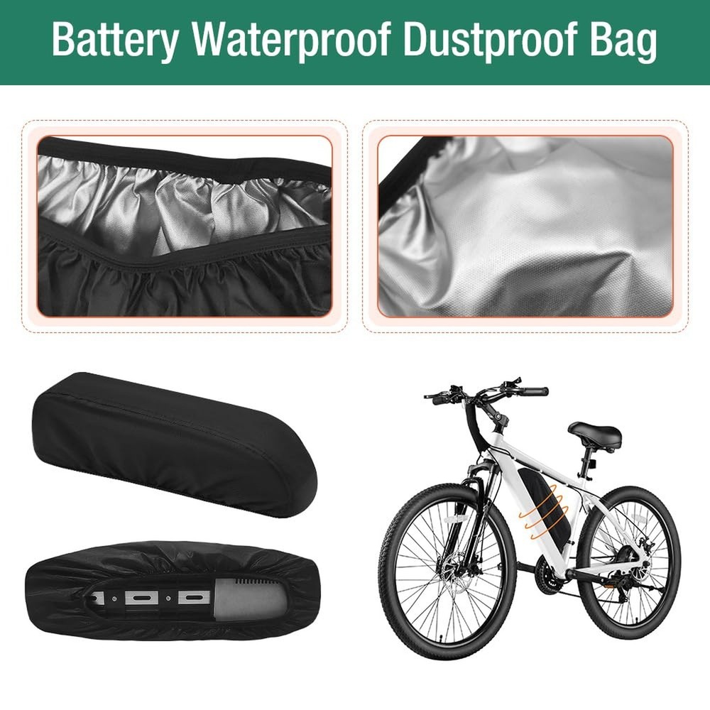 2Pack Waterproof Battery Bag for Rectangular Batteries