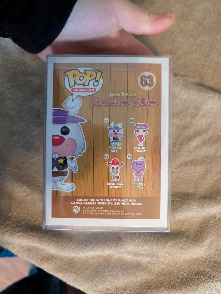 Funko Pop! Animation Ricochet Rabbit Vinyl Figure #63 PROTECTIVE CASE