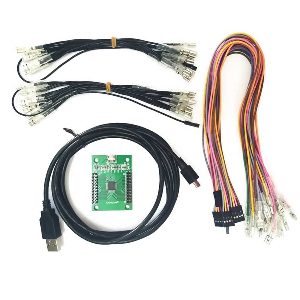 Arcade Encoder to USB Controller 187 Wiring 2 Players DIY Kit For Mame PC PS3 C