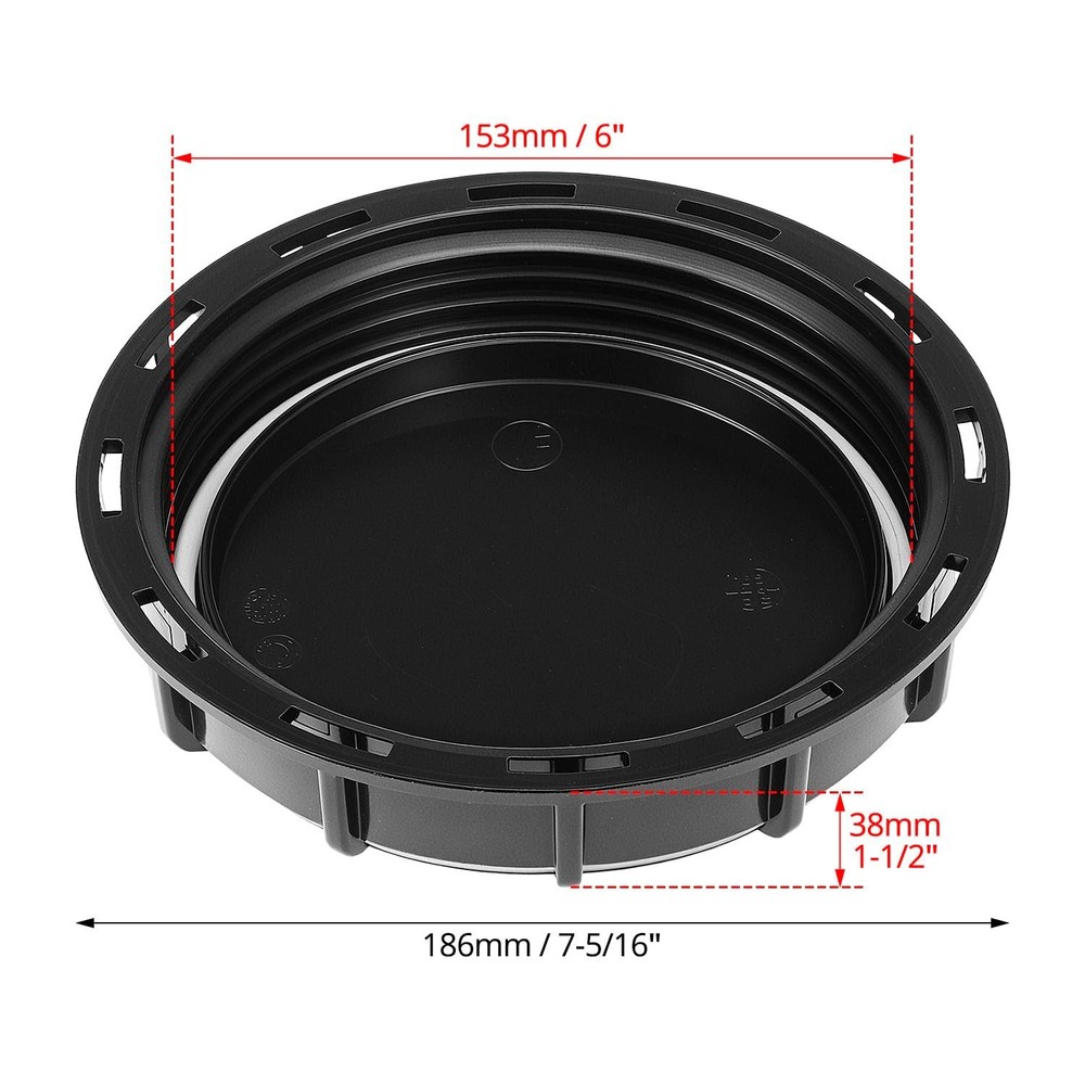 6" Solid Cap with Gasket Designed Specifically for IBC Totes Leak-Proof - New