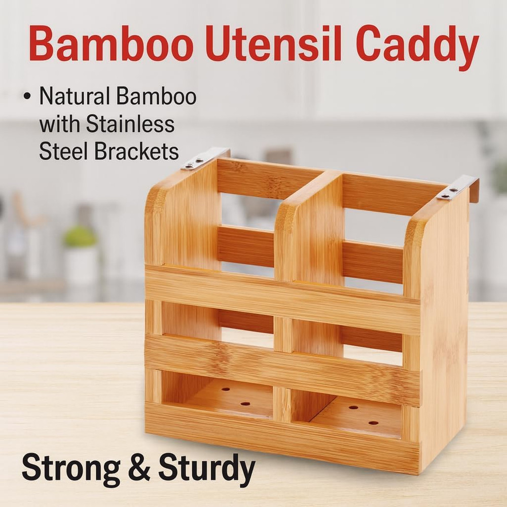 Dish Rack Caddy For Folding Dish Drying Rack Natural Bamboo Kitchen Organizer