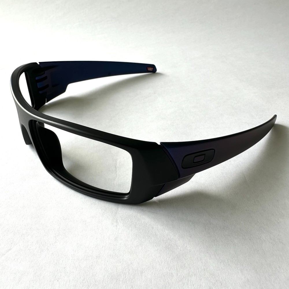 Oakley Gascan Matte Black Blue Ear Stems Replacement Frame Only Authentic OO9014