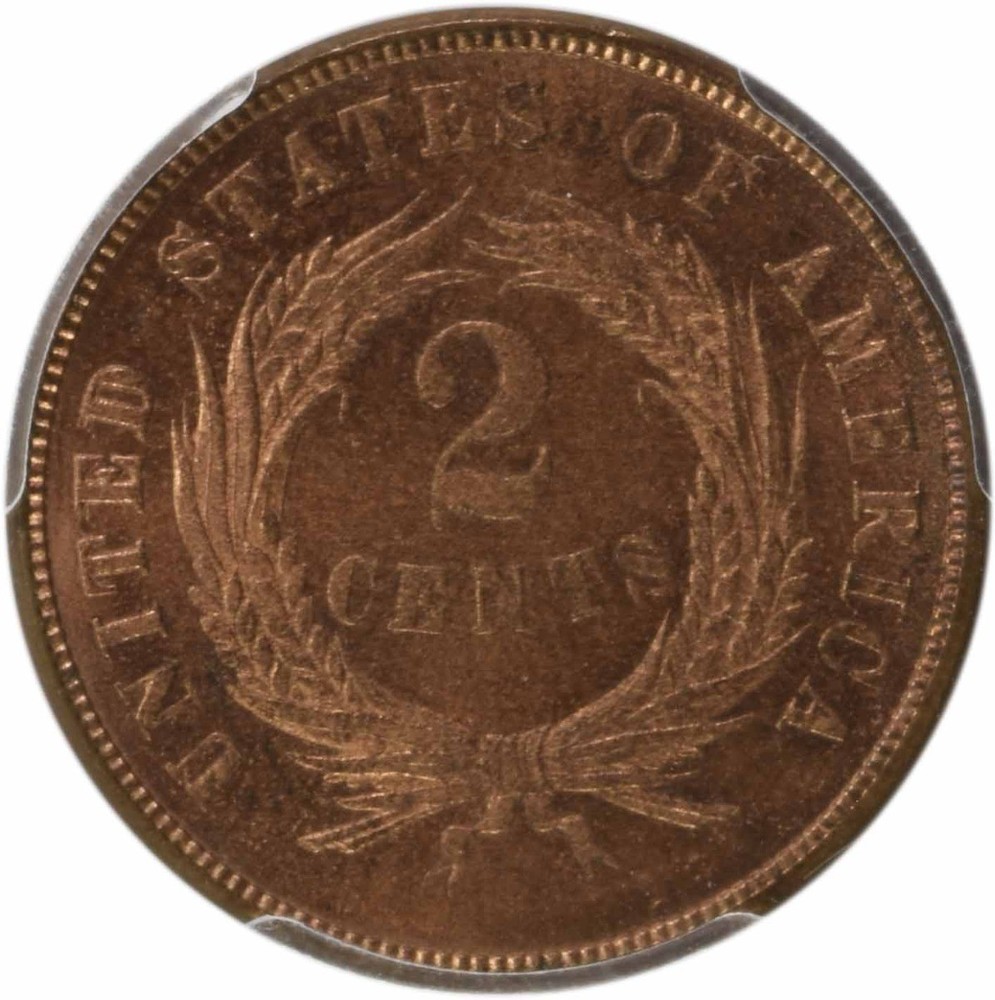 1873 Two Cent Piece Open 3 PR65RD PCGS