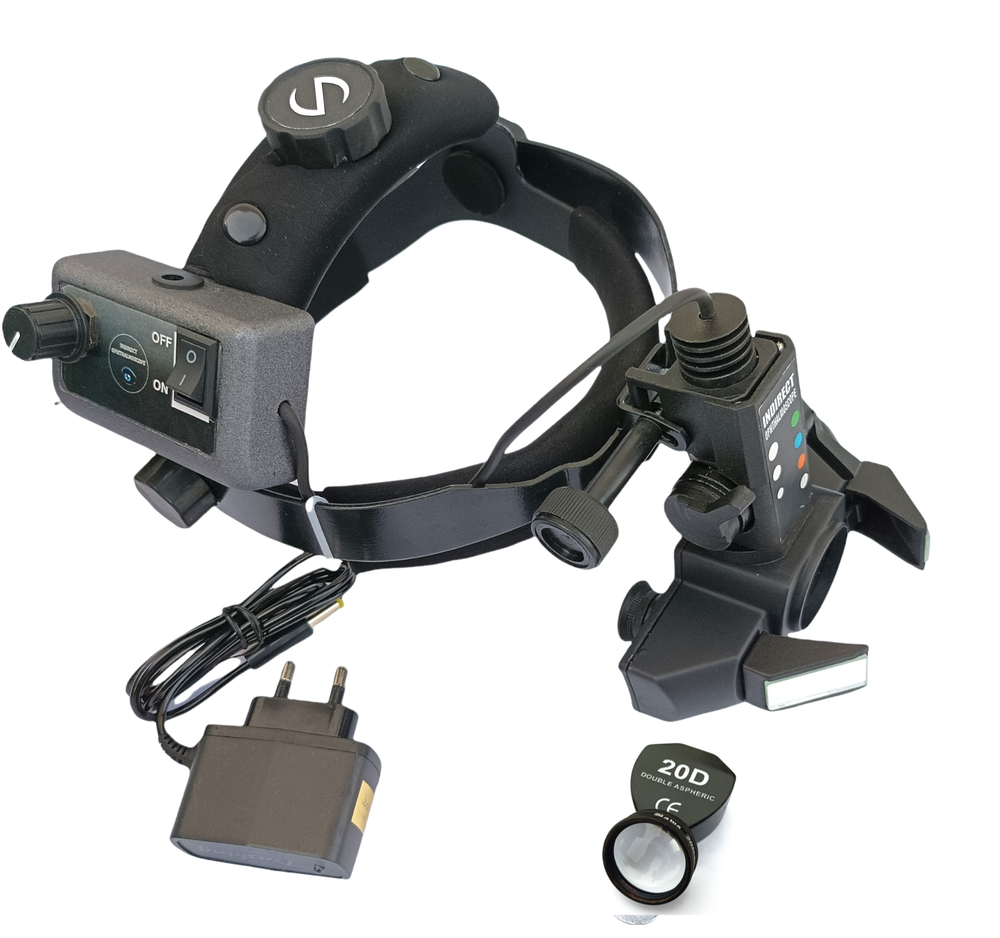 Binocular Indirect Ophthalmoscope Wireless & Rechargeable With 20D Lens