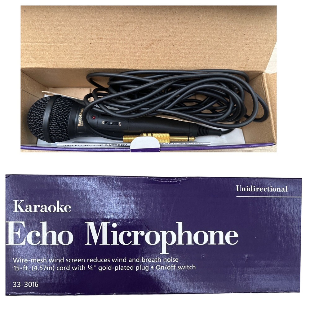 Karaoke Microphone Radio Shack Echo 33-3016