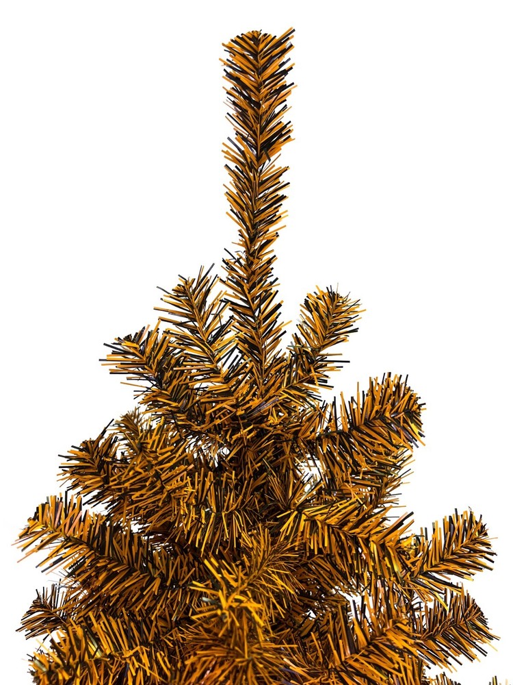 Tree Buddees Black and Orange Halloween / Fall Colored Christmas Tree 6ft Tall