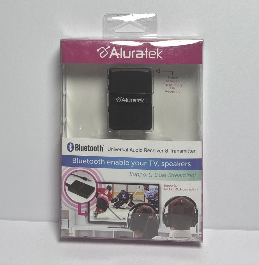 Aluratek ABC01F Universal Bluetooth Audio Receiver and Transmitter