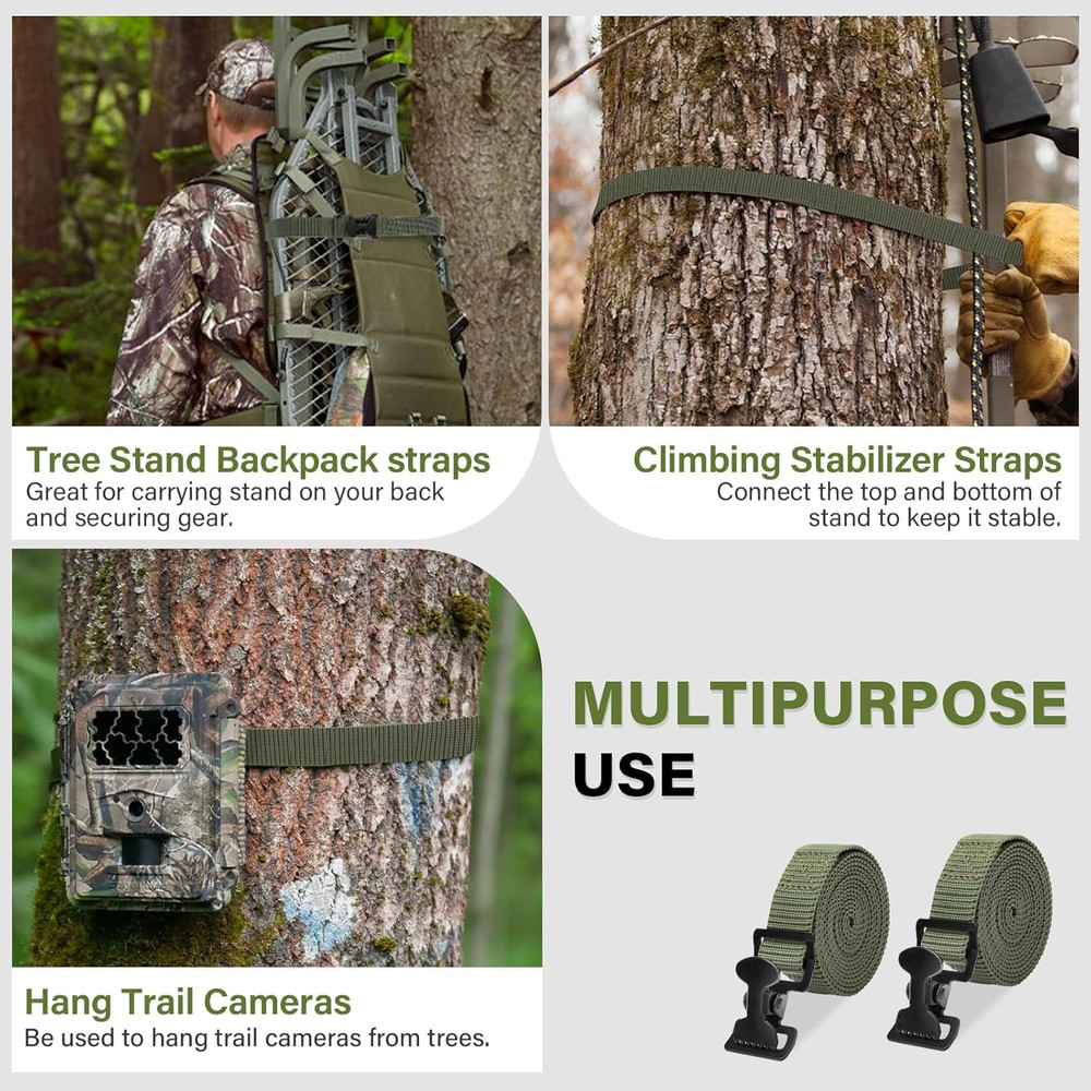 Tree Stand Utility Straps for Summit Viper Climber, Hang on Treestand Stabilizer