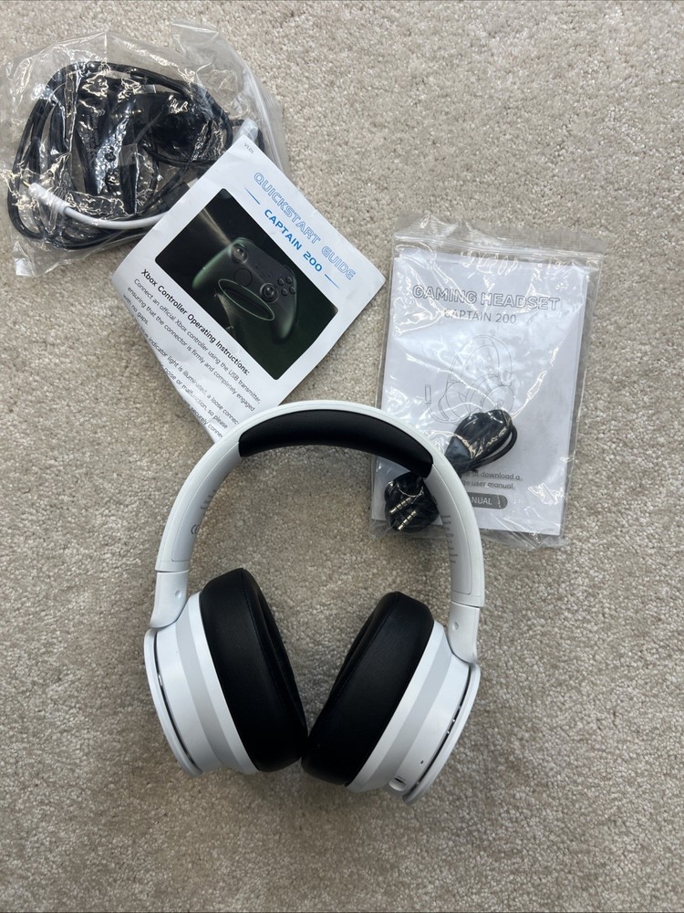Captain 200 Gaming Headset - White, Open Box New See Pics