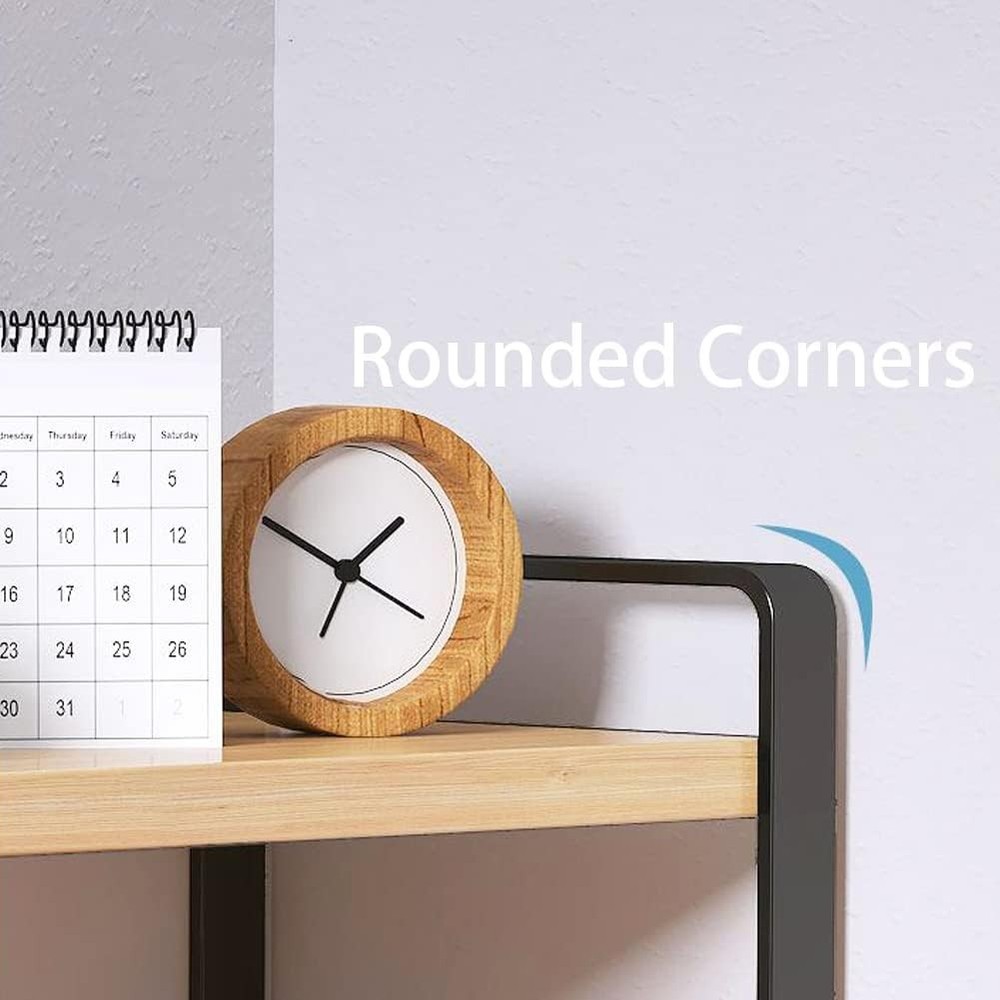 Desktop Organizer Shelf Office Storage Rack Computer Desk Bookshelf Adjustable