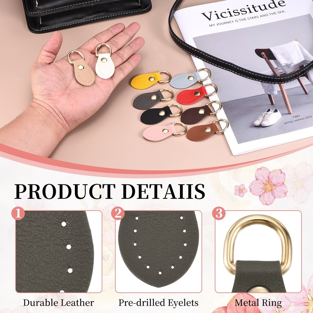 12 pcs belt hook bag for mounting belt dark grey