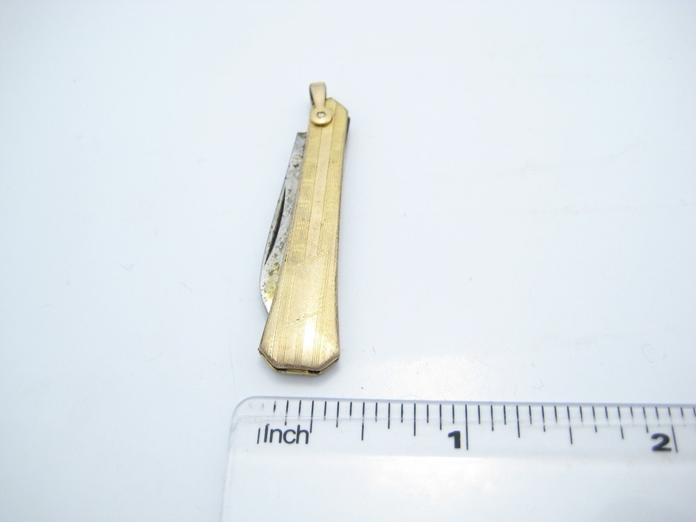 Vintage Gold Filled Single Blade Pocket Knife
