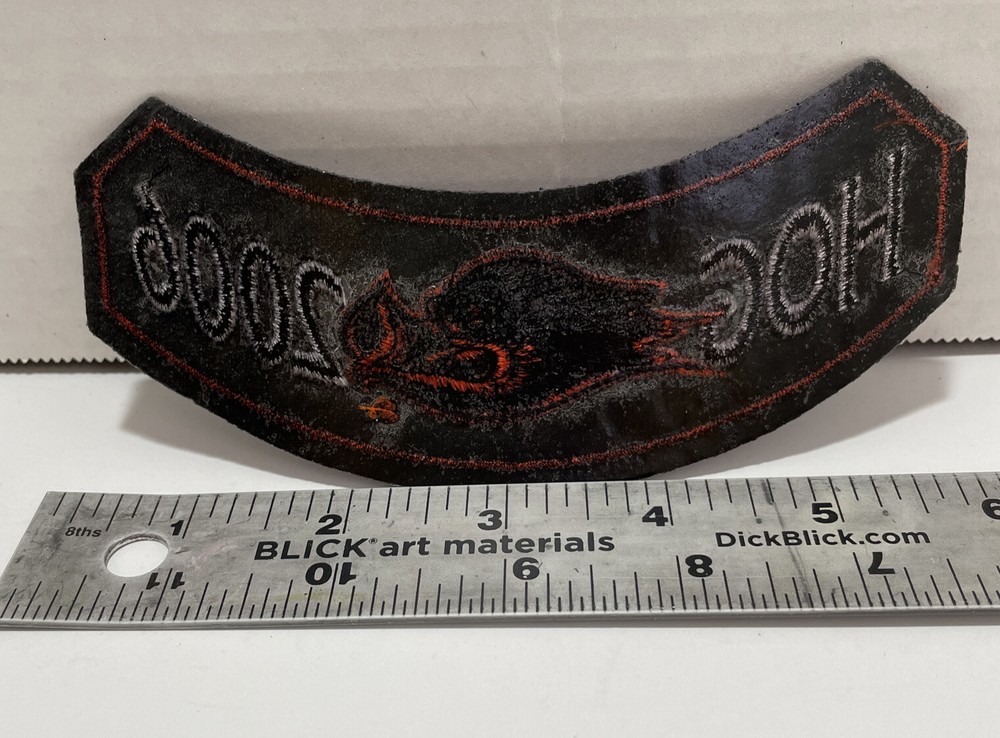 HOG Patch Harley Davidson Owners Group Vest Jacket Rocker ~ Hog Face Head