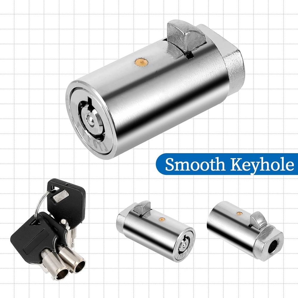 10 KEYED DIFFERENT Vending machine T Handle locks Cylinder Plug Lock Universal