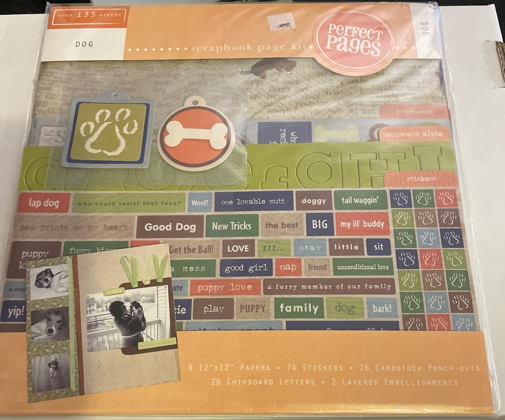 Perfect Pages Scrapbook Kit 12"x12" "Dog"