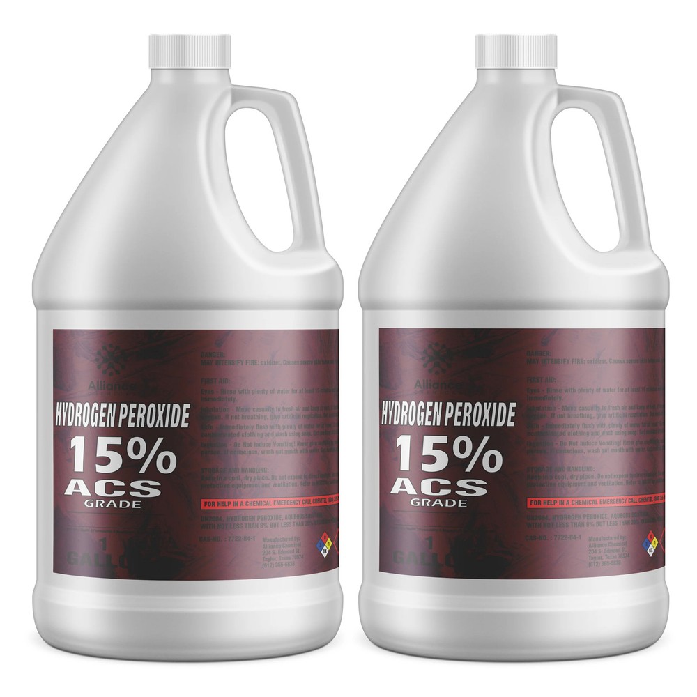 Hydrogen Peroxide 15% ACS Grade - 2 Gallons