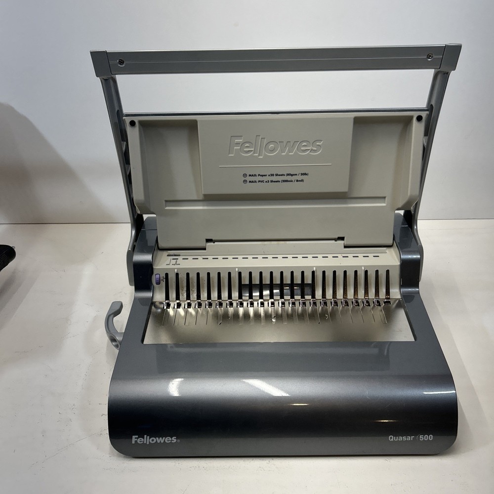 Fellowes Quasar 500 Manual Comb Binding Machine Fellows Quaser