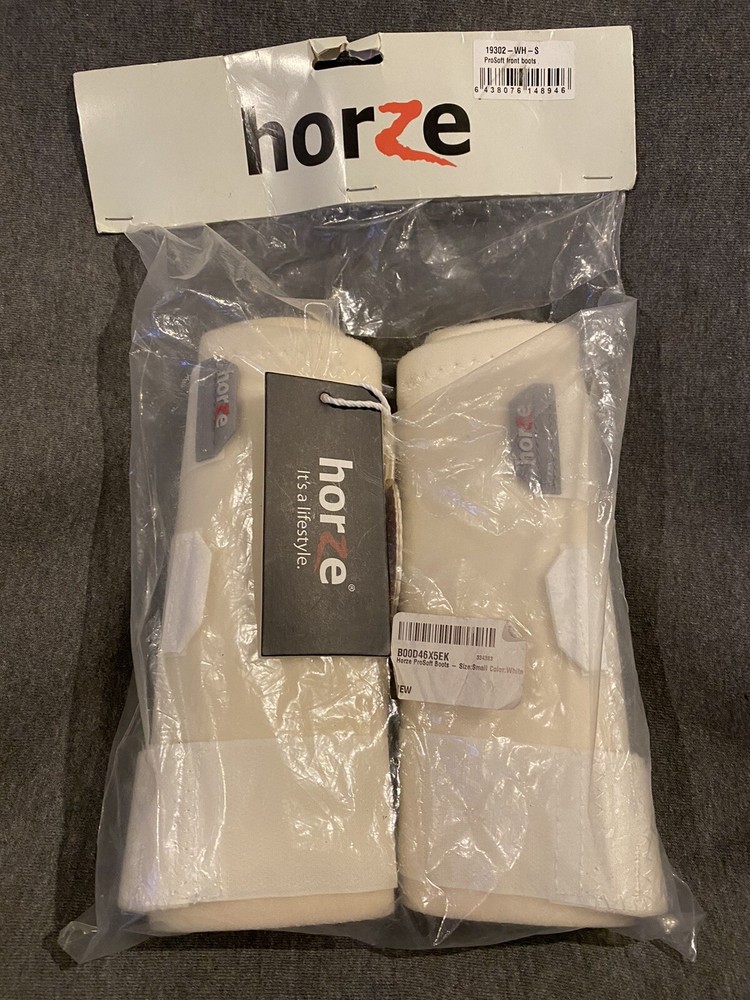 HORZE Pro-Soft Front Boots 19302-WH-S Small White