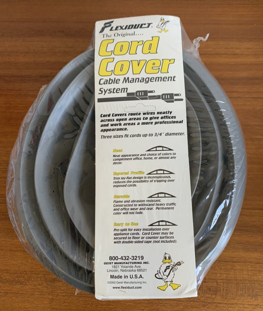 Flexiduct Gray Cord Cover CC-34 - NEW