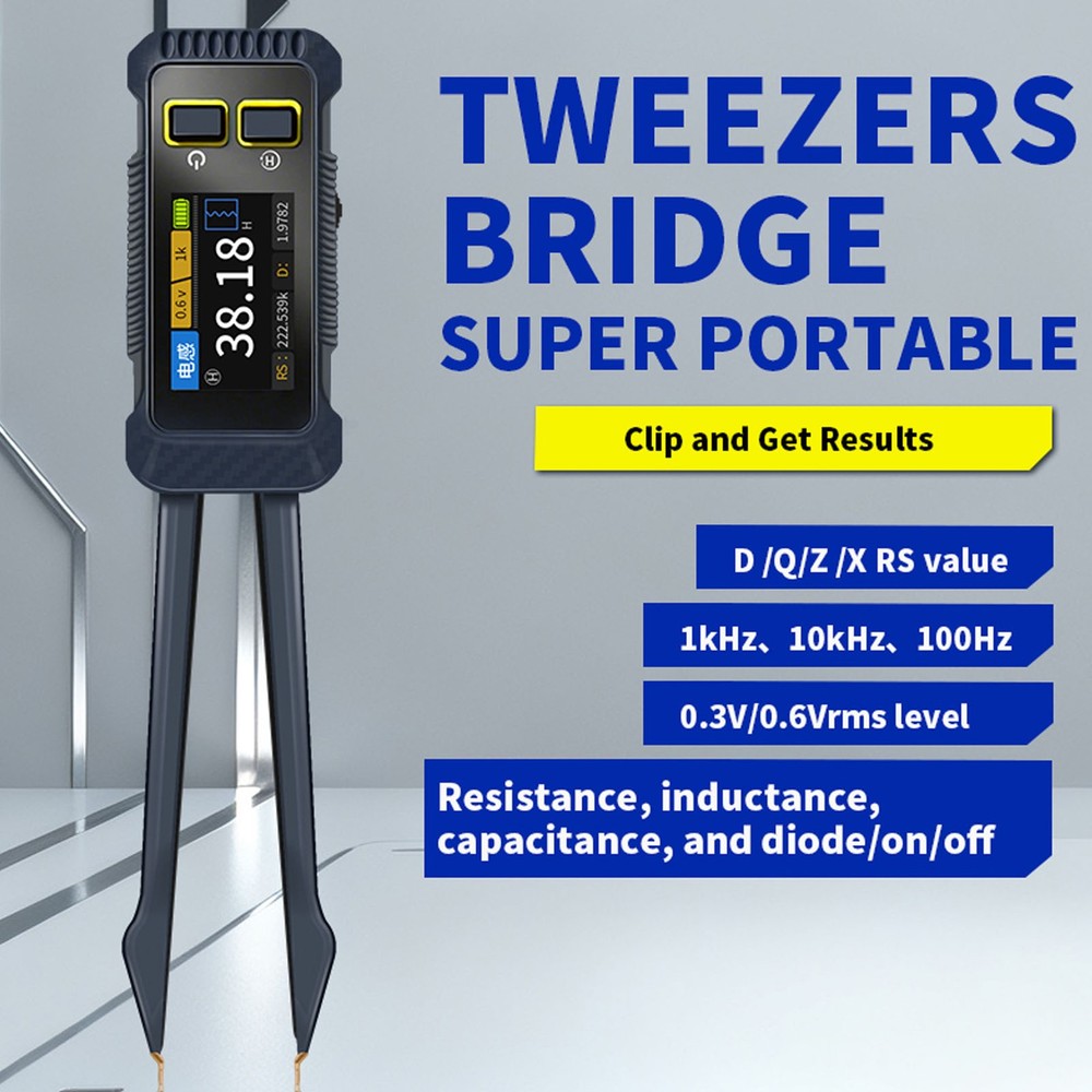 Bridge Tweezers SMD Component Tester Resistance Capacitance Inductance