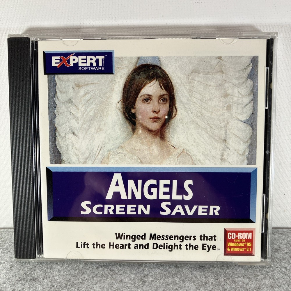 Expert Software - Angels Screen Saver CD 1997 Windows 95 Software Mint Disc