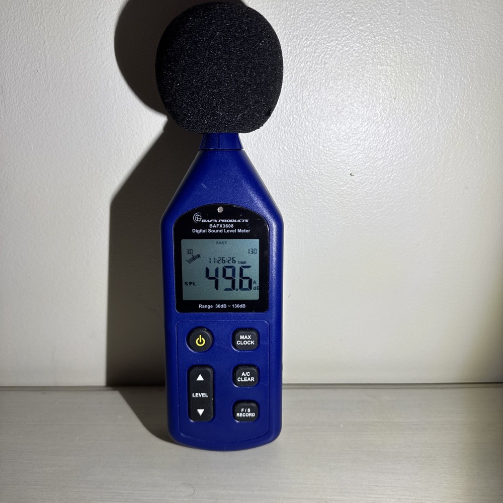 BAFX Digital Sound Level Meter With Case