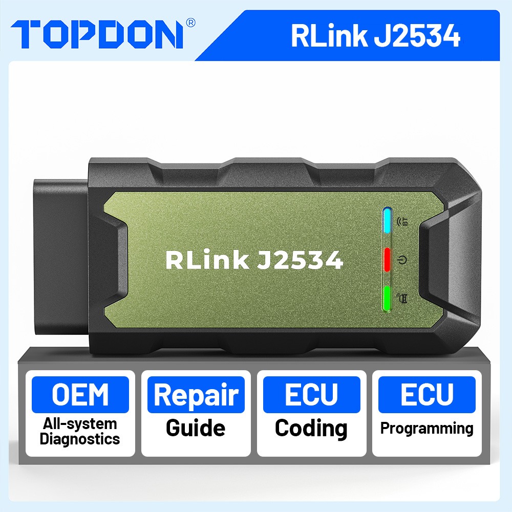 2025 TOPDON RLINK J2534 Pass-Thru Programmer OEM Reprogramming Tool