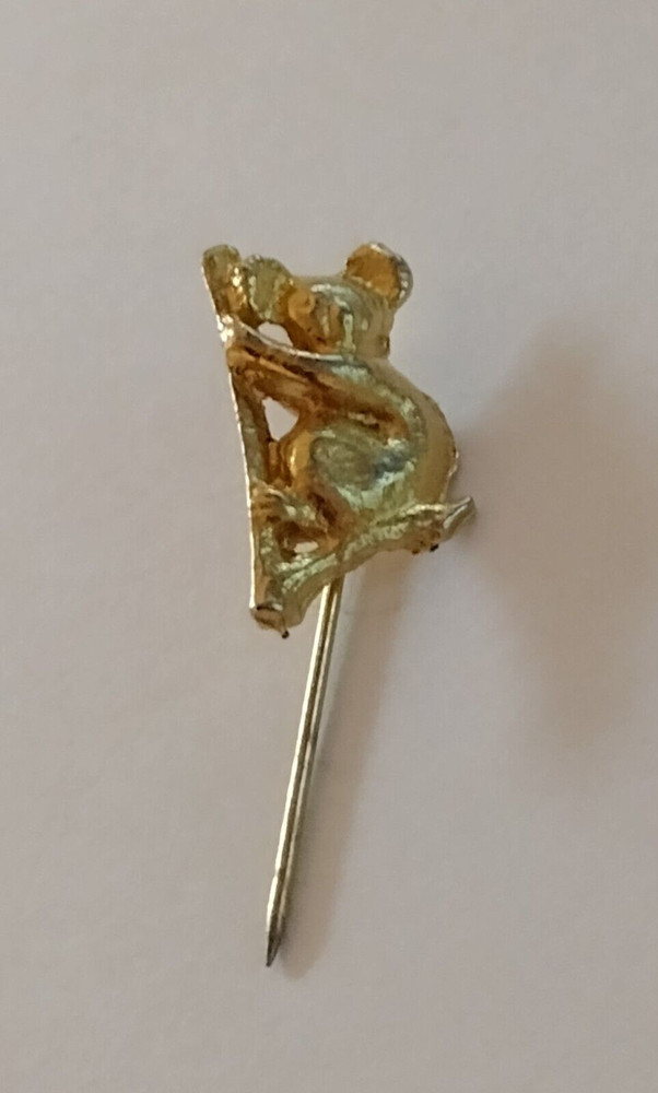 Koala Bear Gold Toned Short Stickpin