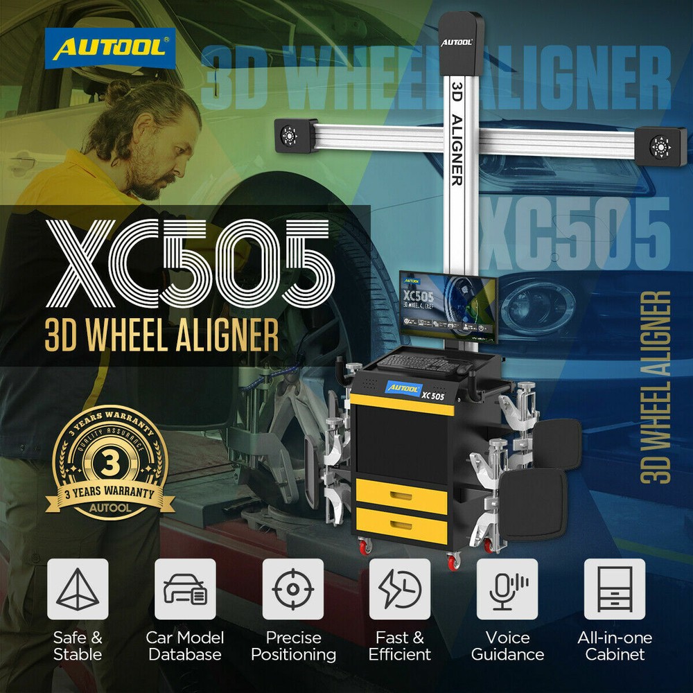 3D Wheel Alignment Machine Garage 4-Wheel Tire Aligning System Fully Automatic