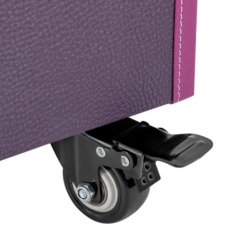 Rolling Makeup Case Beauty Organizer Box Lockable Cosmetic Case Trolley