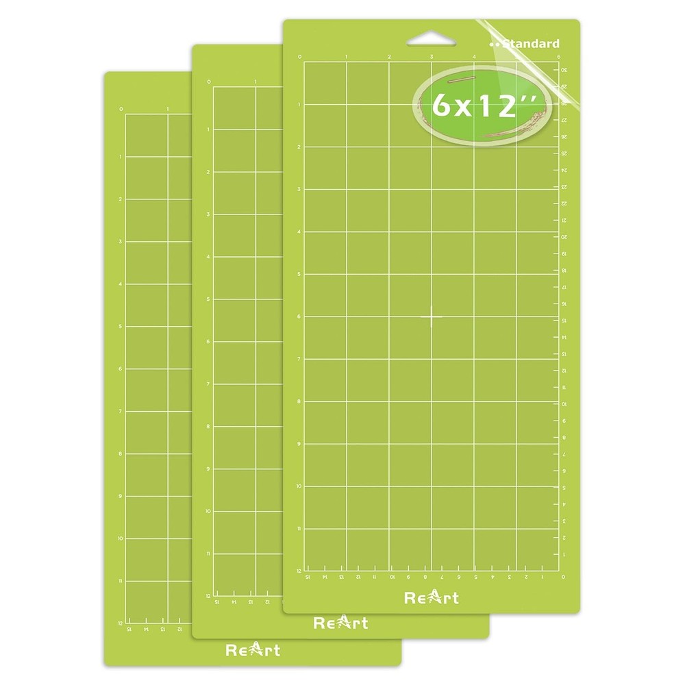 Standard Grip Adhesive Cutting Mat 6 x 12 Inch For Expression Machine - 3 Pack