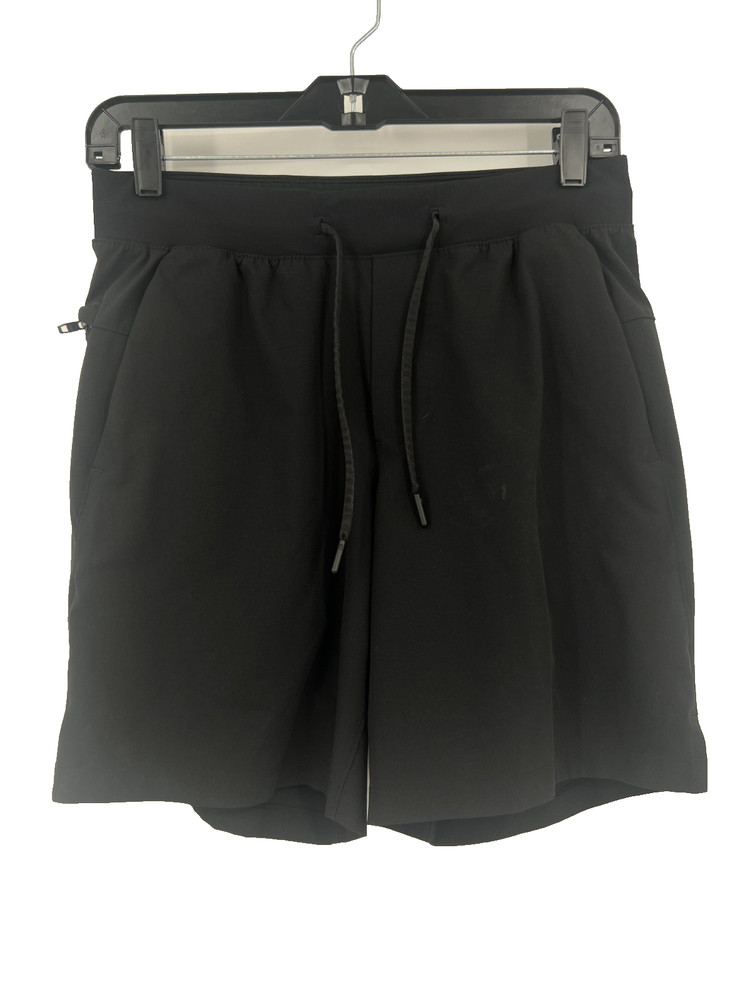 Lululemon Shorts Men Small Black Solid T.H.E Drawstring Pockets Linerless S