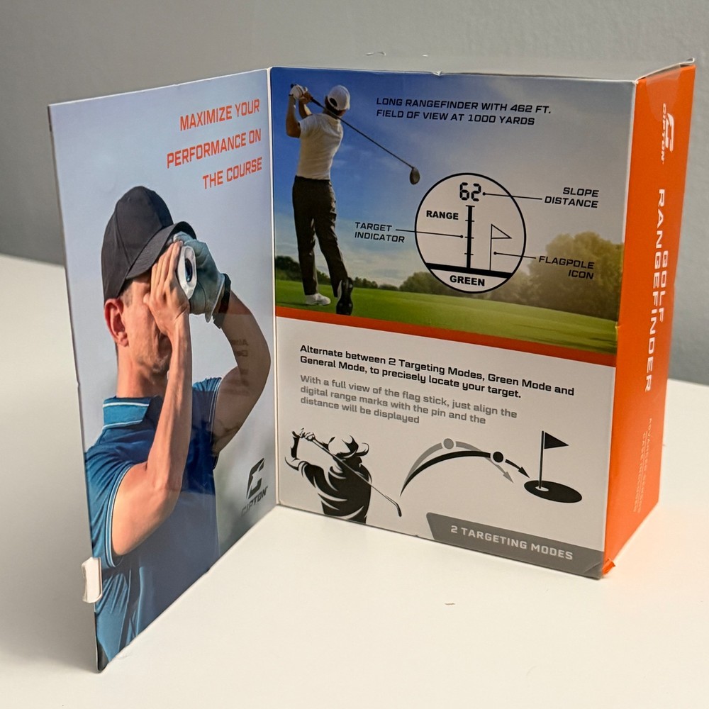 Cipton Golf Rangefinder 1000-Yard Precision | 7x Magnification + Case