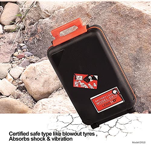 Camera Battery Memory Card Case, Memory Card Hard Protector Case Orange