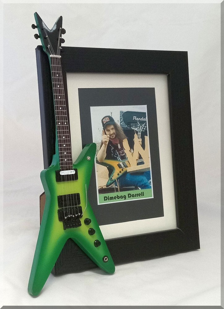 DIMEBAG DARRELL  Miniature Guitar Frame  PANTERA slime