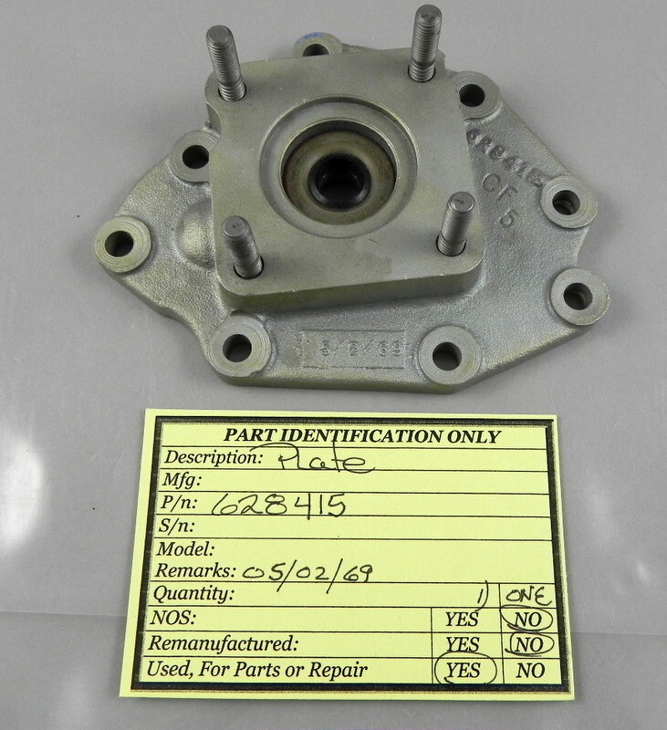 Continental aircraft  engine cover plate 628415