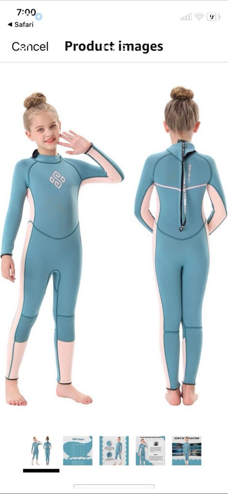 Seaskin Wetsuit, Never Worn