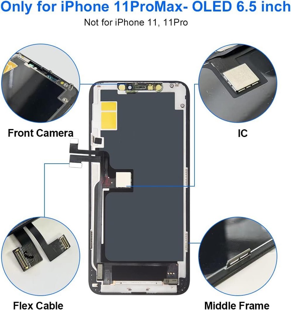 For iPhone 11 Pro Max Premium OLED Display Touch Screen Digitizer Replacement