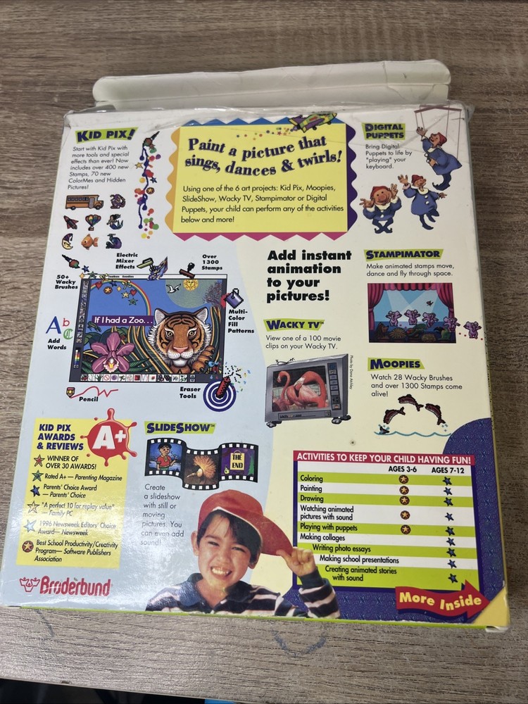 KID PIX Studio Big Box - Image Maker Edition - Rare!