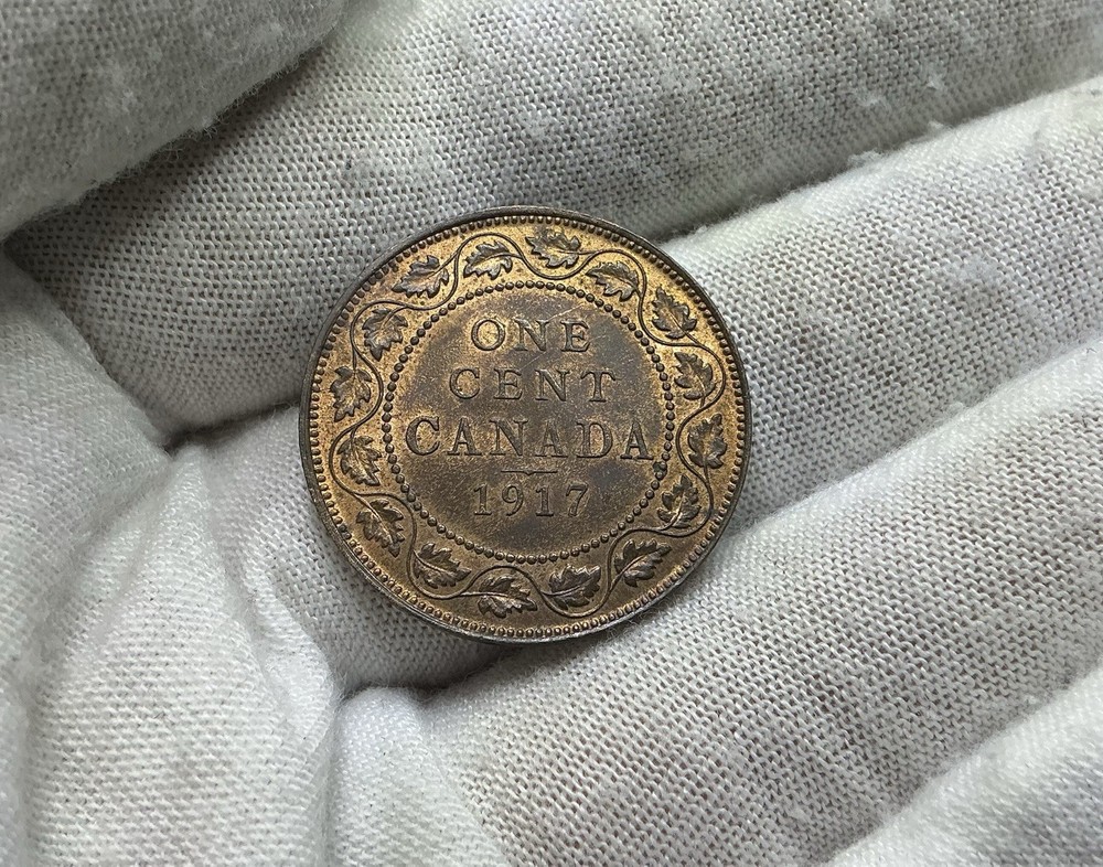 CANADA 1917 Large Cent George V UNC M462