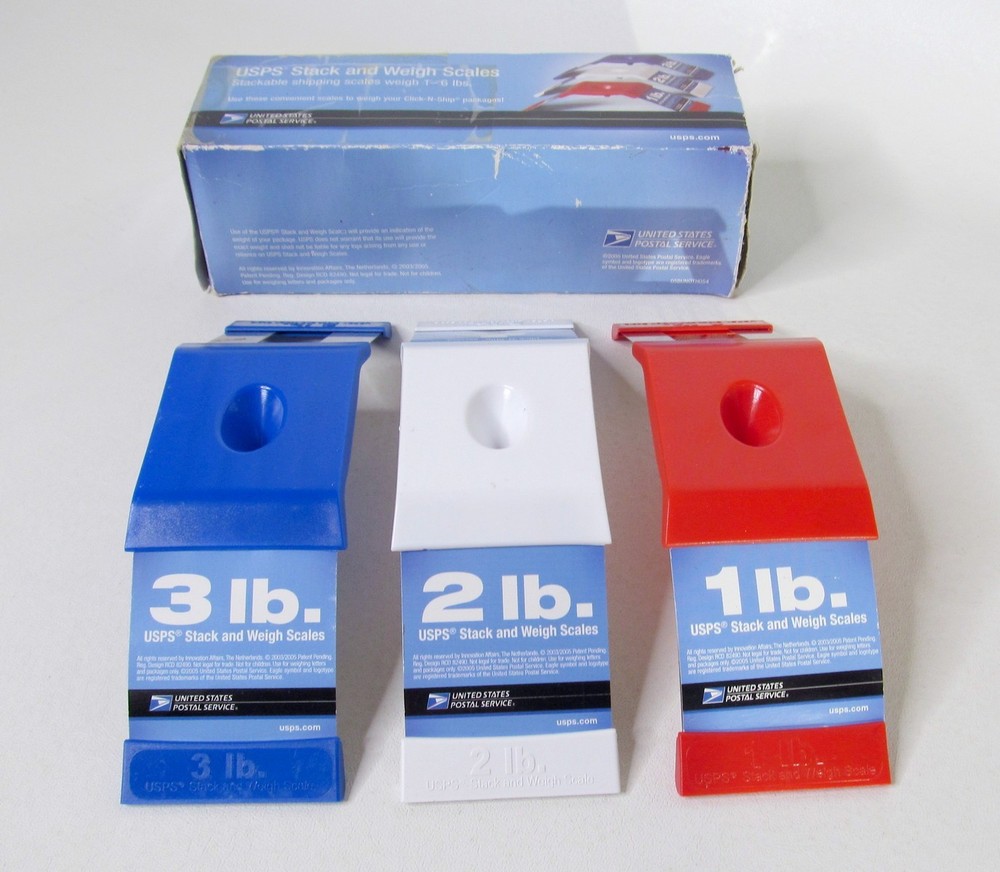 USPS Stack and Weigh Easy Shipping Scales | Stackable  1 - 6 lbs | FREE SHIP